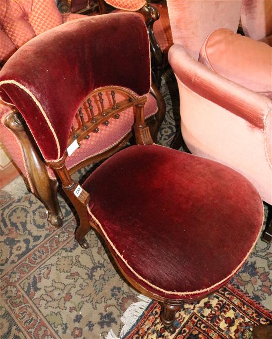 Victorian nursing chair